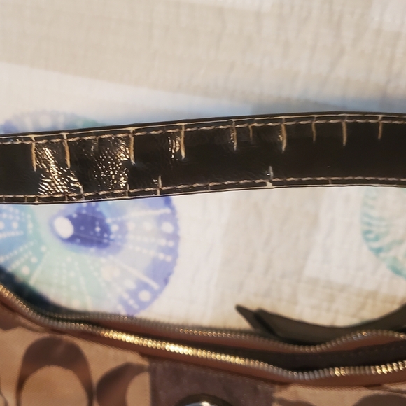 Coach Signature Brown Hobo style bag - Picture 10 of 12